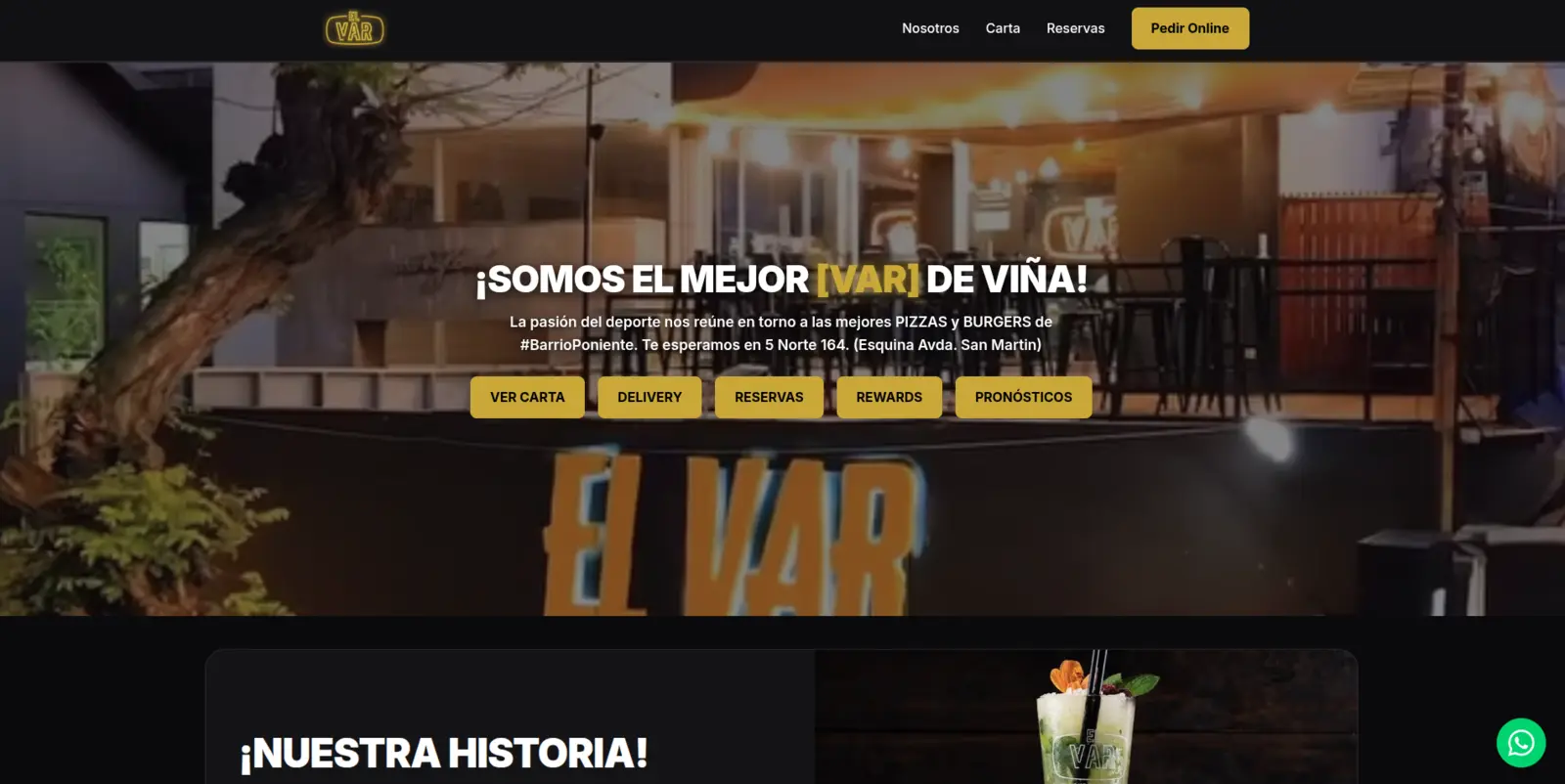 Sitio público remodelado para EL VAR.